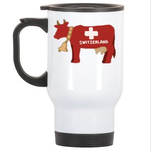 Switzerland Swiss Cow Stainless Steel Travel Mug