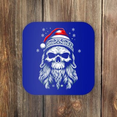 Skull/Skeleton Santa Claus Goth Horror Rock Metal Christmas Great Gift Coaster