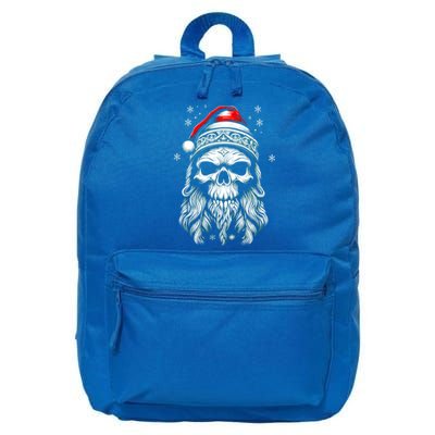 Skull/Skeleton Santa Claus Goth Horror Rock Metal Christmas Great Gift 16 in Basic Backpack