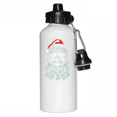 Skull/Skeleton Santa Claus Goth Horror Rock Metal Christmas Great Gift Aluminum Water Bottle