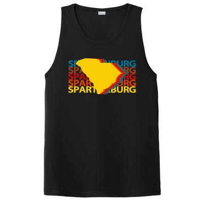 Spartanburg South Carolina Vintage Repeat PosiCharge Competitor Tank