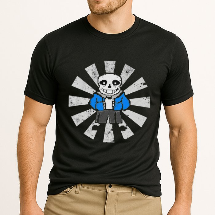 Sans Skeleton Cool Pixel Art Gift Cooling Performance Crew T-Shirt
