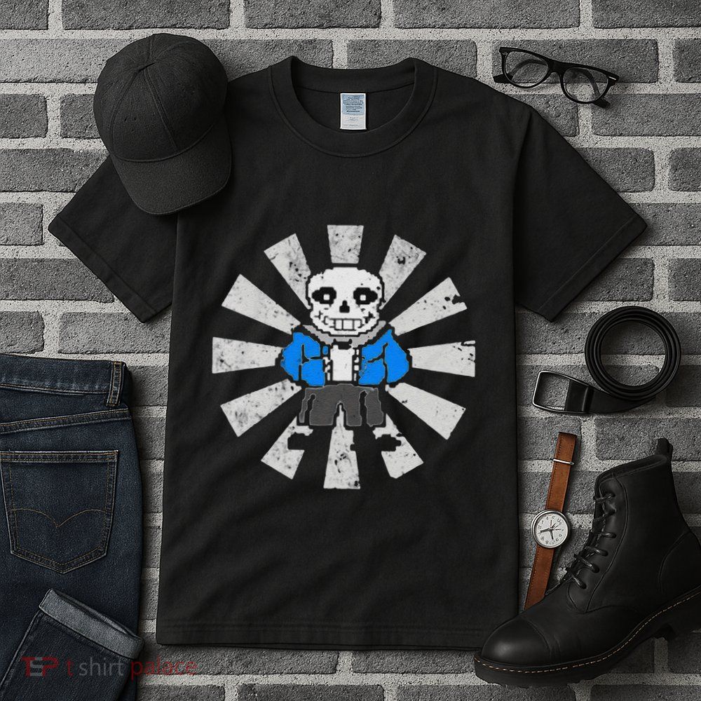 Sans Skeleton Cool Pixel Art Gift Tall T-Shirt