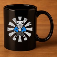 Sans Skeleton Cool Pixel Art Gift 11oz C Handle Ceramic Mug