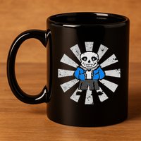 Sans Skeleton Cool Pixel Art Gift 11oz C Handle Ceramic Mug