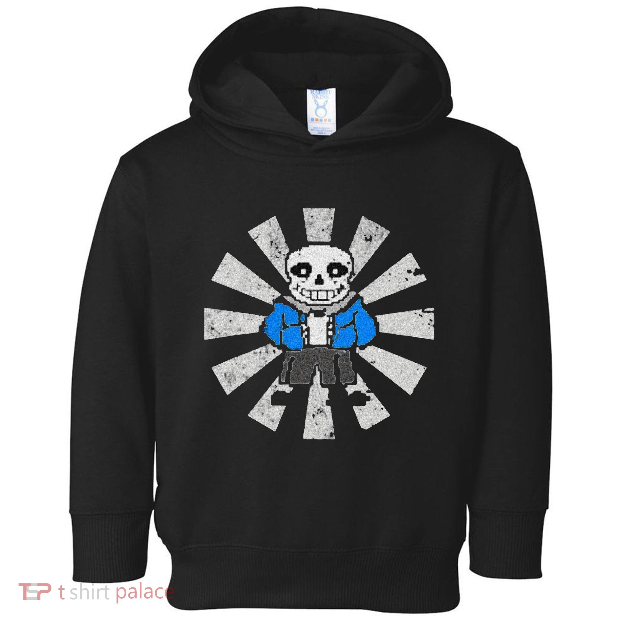 Sans Skeleton Cool Pixel Art Gift Toddler Hoodie