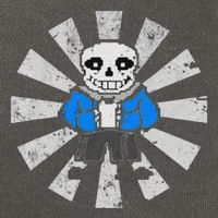 Sans Skeleton Cool Pixel Art Gift Cotton Canvas Backpack