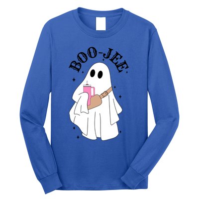 Spooky Season Cute Ghost Halloween Costume Boujee Boojee Meaningful Gift Long Sleeve Shirt