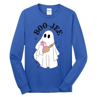 Spooky Season Cute Ghost Halloween Costume Boujee Boojee Meaningful Gift Tall Long Sleeve T-Shirt