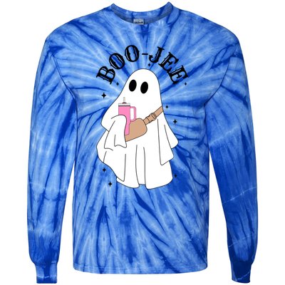 Spooky Season Cute Ghost Halloween Costume Boujee Boojee Meaningful Gift Tie-Dye Long Sleeve Shirt