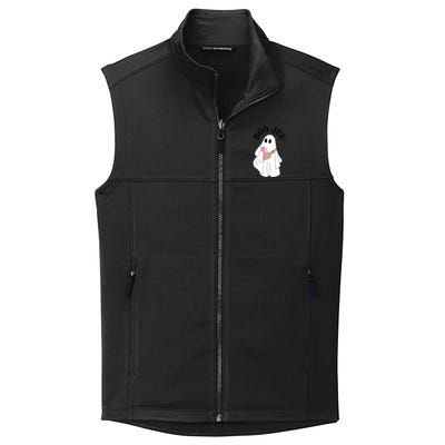 Spooky Season Cute Ghost Halloween Costume Boujee Boojee Meaningful Gift Collective Smooth Fleece Vest