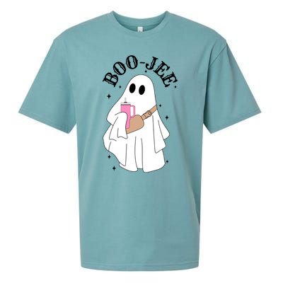 Spooky Season Cute Ghost Halloween Costume Boujee Boojee Meaningful Gift Sueded Cloud Jersey T-Shirt