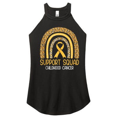 Support Squad Childhood Cancer Women’s Perfect Tri Rocker Tank