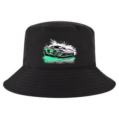 Supercar Sports Car Exotic Concept Art Hypercar Graphic Meaningful Gift Cool Comfort Performance Bucket Hat