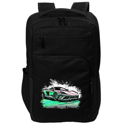 Supercar Sports Car Exotic Concept Art Hypercar Graphic Meaningful Gift Impact Tech Backpack