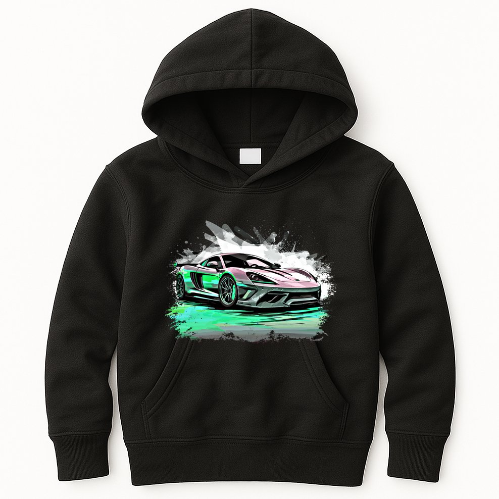 Supercar Sports Car Exotic Concept Art Hypercar Graphic Meaningful Gift Kids Hoodie