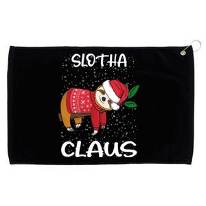 Sloth Santa Claus Merry Slothmas Santa Sloth Slotha Claus Cool Gift Grommeted Golf Towel