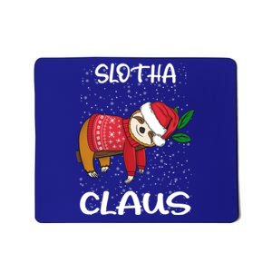 Sloth Santa Claus Merry Slothmas Santa Sloth Slotha Claus Cool Gift Mousepad