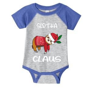 Sloth Santa Claus Merry Slothmas Santa Sloth Slotha Claus Cool Gift Infant Baby Jersey Bodysuit