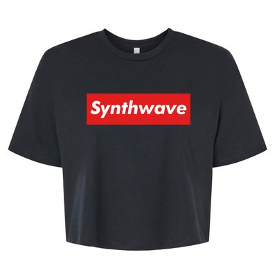 Synthwave | Synthwave Chillwave Retro 80s Aesthetic Design Bella+Canvas Jersey Crop Tee