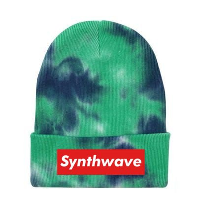 Synthwave | Synthwave Chillwave Retro 80s Aesthetic Design Tie Dye 12in Knit Beanie