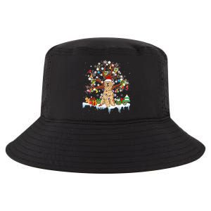 Santa Soft Coated Wheaten Terrier Dog Wearing Christmas Hat Cool Comfort Performance Bucket Hat