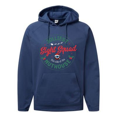 Sight Squad Christmas Optometrist Eye Doctor Staff Optician Performance Fleece Hoodie