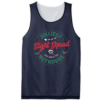 Sight Squad Christmas Optometrist Eye Doctor Staff Optician Mesh Reversible Basketball Jersey Tank