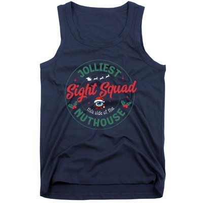 Sight Squad Christmas Optometrist Eye Doctor Staff Optician Tank Top