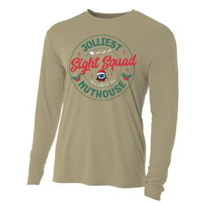 Sight Squad Christmas Optometrist Eye Doctor Staff Optician Cooling Performance Long Sleeve Crew