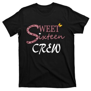 Sweet Sixteen Crew, Celebración De Cumpleaños 16 Tripulación T-Shirt