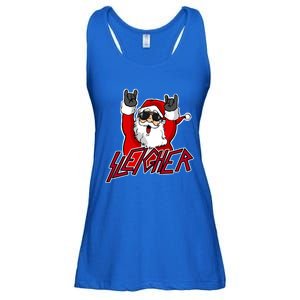 Sleigher Santa Claus Metal Christmas Funny Hail Santa Great Gift Ladies Essential Flowy Tank