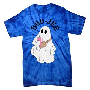 Spooky Season Cute Ghost Halloween Costume Boujee BooJee Gift Tie-Dye T-Shirt