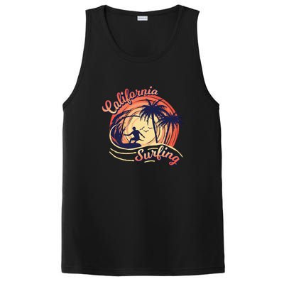 Surfing Sunset California Surfing Summer For Surf Lovers Gift PosiCharge Competitor Tank