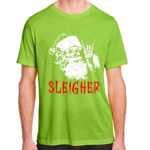 Sleigher Santa Claus Metal Christmas Rock On Hail Santa Cute Gift Adult ChromaSoft Performance T-Shirt