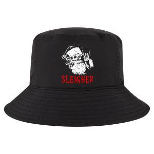 Sleigher Santa Claus Metal Christmas Rock On Hail Santa Cute Gift Cool Comfort Performance Bucket Hat