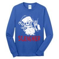 Sleigher Santa Claus Metal Christmas Rock On Hail Santa Cute Gift Tall Long Sleeve T-Shirt