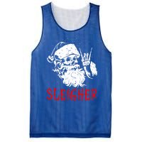 Sleigher Santa Claus Metal Christmas Rock On Hail Santa Cute Gift Mesh Reversible Basketball Jersey Tank