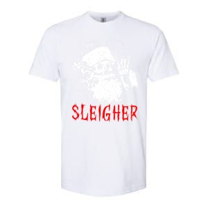 Sleigher Santa Claus Metal Christmas Rock On Hail Santa Cute Gift Softstyle CVC T-Shirt