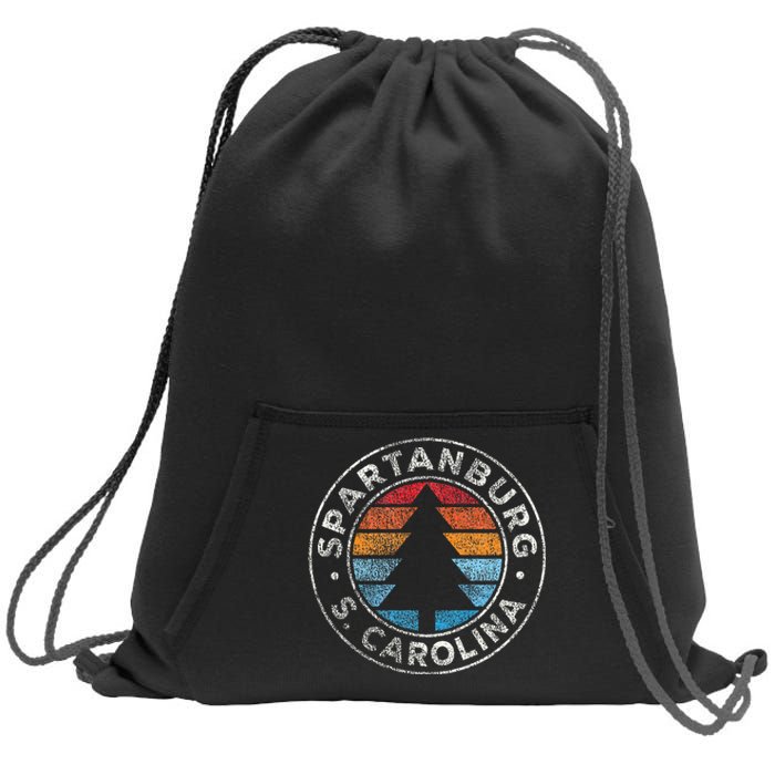 Spartanburg South Carolina Sc Vintage Sweatshirt Cinch Pack Bag