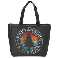 Spartanburg South Carolina Sc Vintage Zip Tote Bag