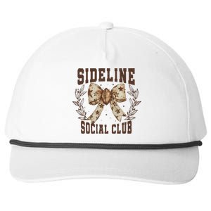 Sideline Social Club Fall Coquette Bow Snapback Five-Panel Rope Hat