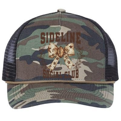 Sideline Social Club Fall Coquette Bow Retro Rope Trucker Hat Cap