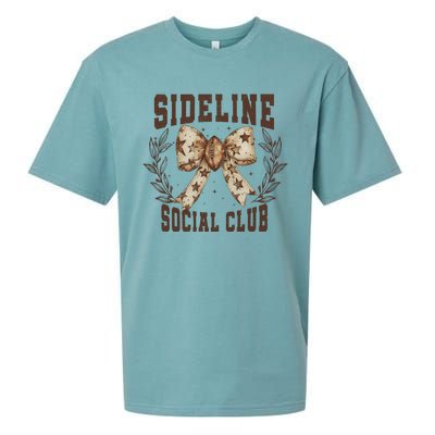 Sideline Social Club Fall Coquette Bow Sueded Cloud Jersey T-Shirt