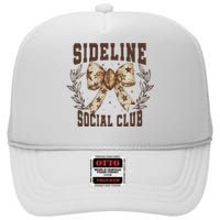 Sideline Social Club Fall Coquette Bow High Crown Mesh Back Trucker Hat