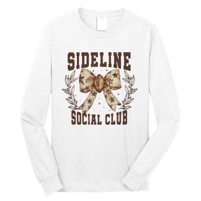 Sideline Social Club Fall Coquette Bow Long Sleeve Shirt