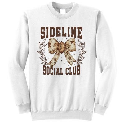 Sideline Social Club Fall Coquette Bow Sweatshirt