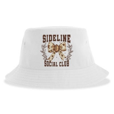 Sideline Social Club Fall Coquette Bow Sustainable Bucket Hat