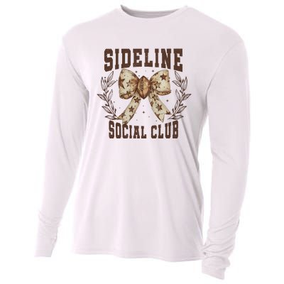 Sideline Social Club Fall Coquette Bow Cooling Performance Long Sleeve Crew