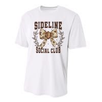 Sideline Social Club Fall Coquette Bow Performance Sprint T-Shirt